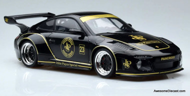 2020 Porsche 911 997 RWB Old & New John Player Special #23, Black 1:18 Diecast Model Car by MCG