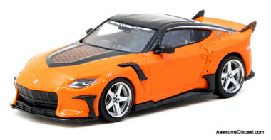 Nissan VeilSide FFZ400 Fairlady Z, Orange 1:64 Diecast Model Car by Tarmac Works