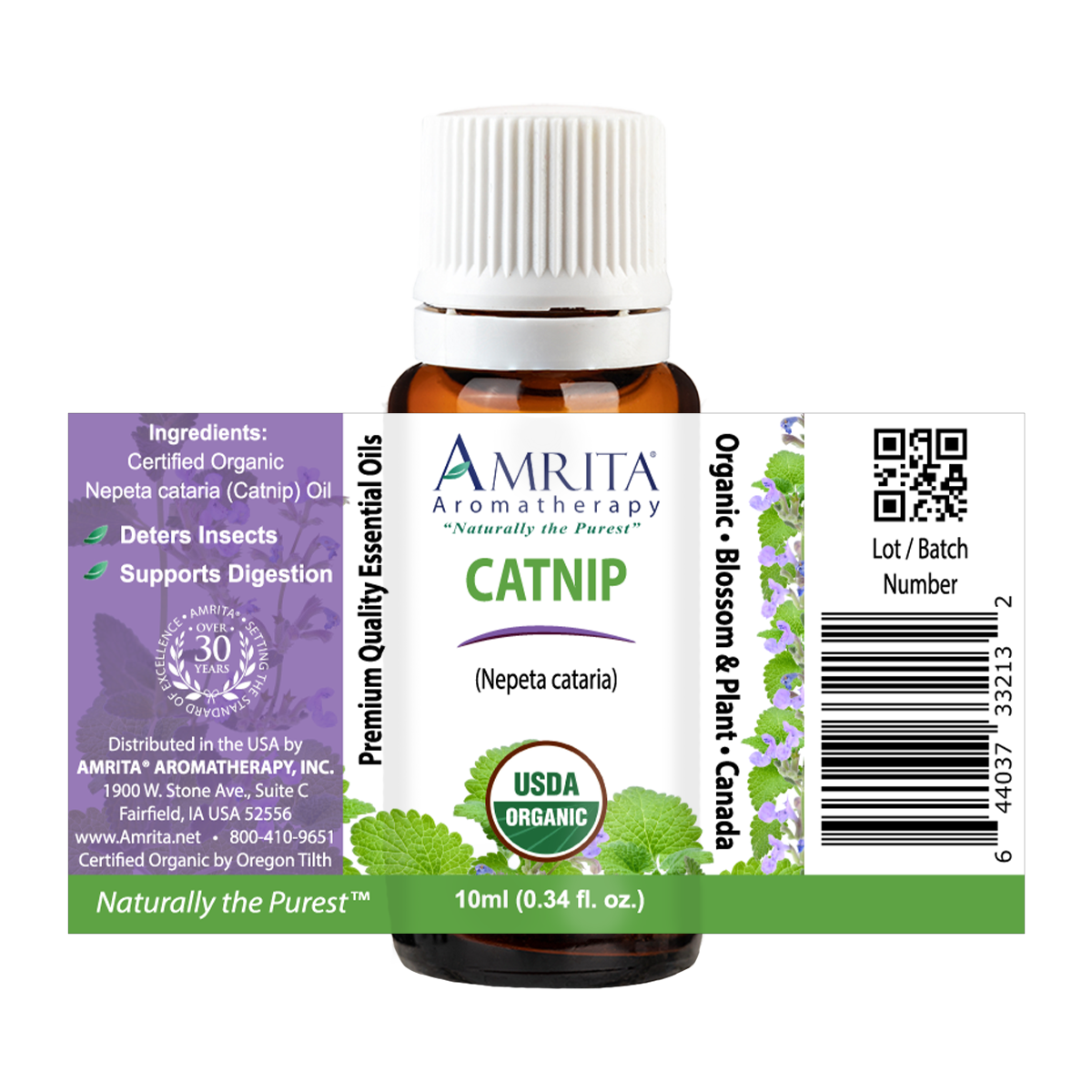 Catnip Organic Essential Oil | Amrita Aromatherapy