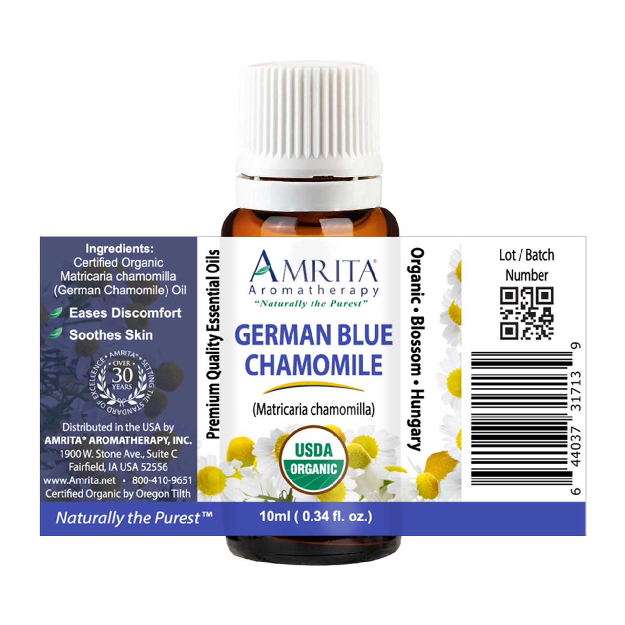 German Chamomile Essential Oil Pure Wild Organic German Blue