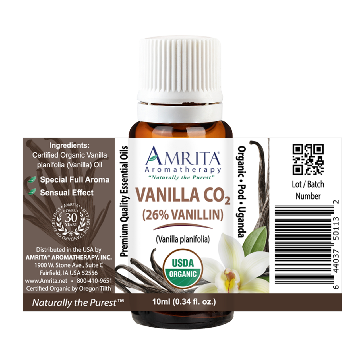 Vanilla Organic CO2  Amrita Aromatherapy