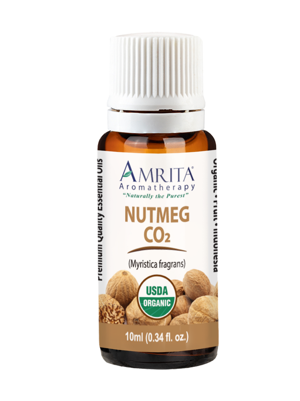 Nutmeg Pure Essential Oil (GC/MS Tested), 1/2 fl oz (15 ml) Dropper Bottle, 2 Dropper Bottles