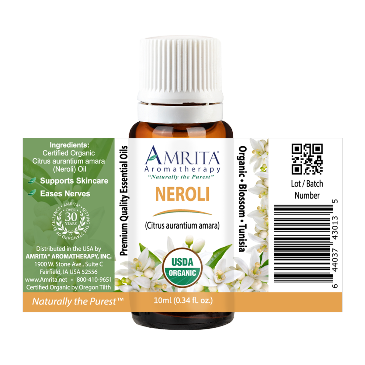 Neroli Organic Essential Oil | Amrita Aromatherapy