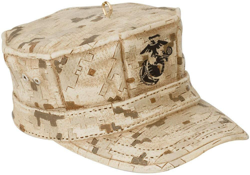Marine Corps Utility Cap Christmas Ornament OutdoorWood