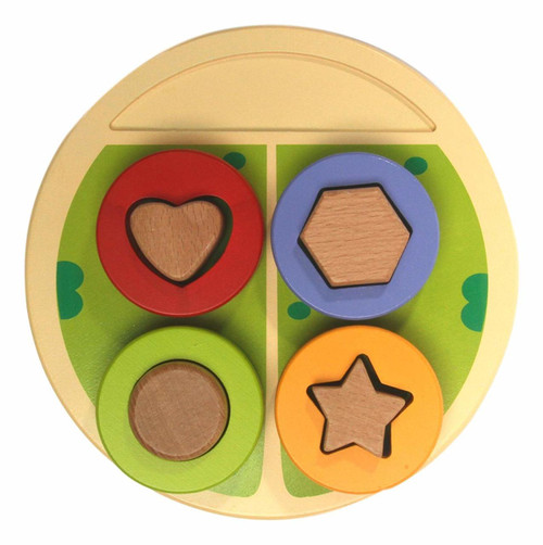 Frog Stack Wooden Toy Puzzle by Applesauce