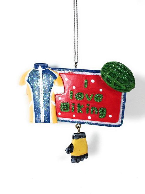 I Love Biking Ornament