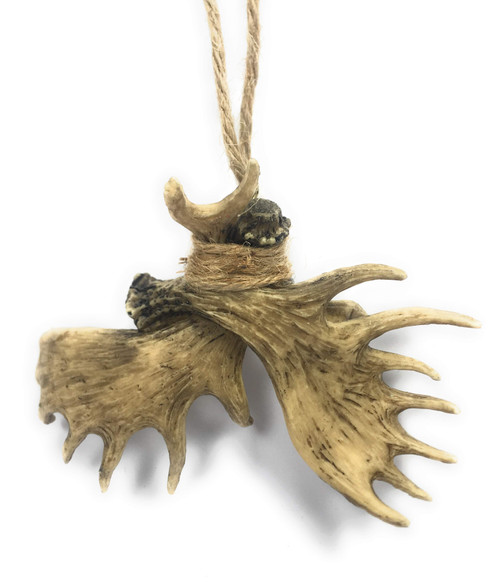 Moose Antlers Twine Accent Hunting Ornament