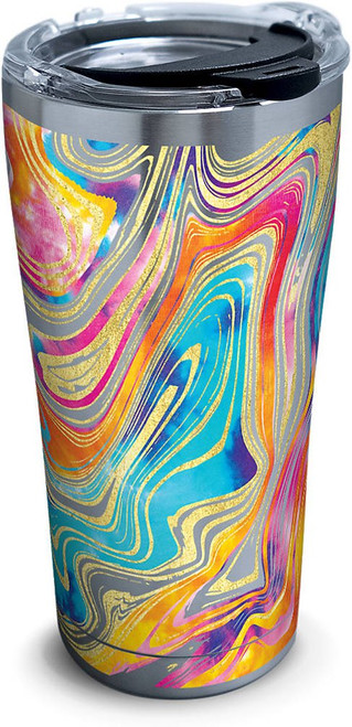 Tervis 20oz Tie Dye Swirl Stainless Steel Tumbler with Clear and Black Hammer Lid