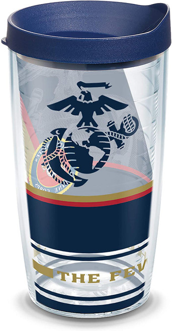 US Marines Forever Proud Tervis 16oz Insulated Tumbler w Lid The Few, The Proud