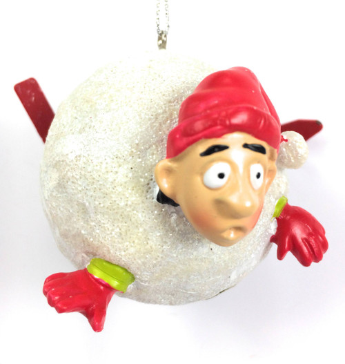 Cannon Falls Resin Snowball Downhill Skier On Snow Skis Christmas Ornament NWT Cannon Falls Resin Snowball Downhill Skier On Snow Skis Christmas Ornament NWT