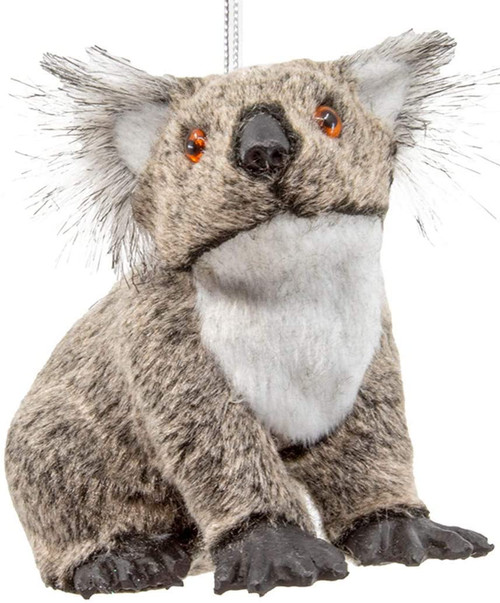 Kurt Adler 3.5 Inch Furry Koala Bear Christmas Tree Ornament