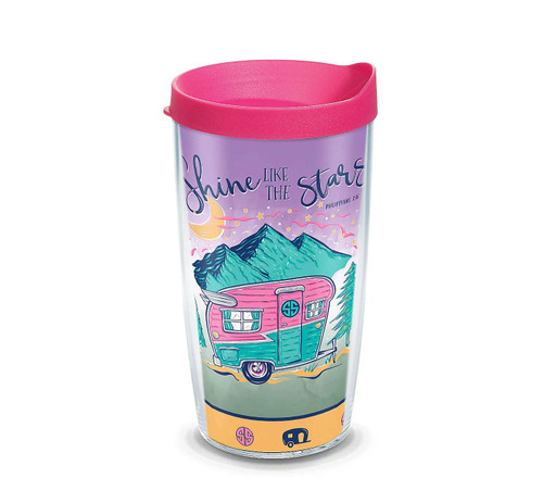 Simply Southern Shine Star Camper 16oz Insulated Tervis Tumbler w Lid