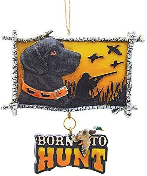 Kurt Adler Born to Hunt Resin Christmas Ornament