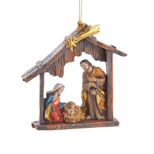 Kurt Adler 3.5 Inch Holy Family Nativity Christmas Ornament