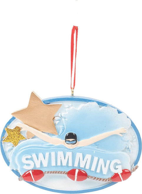 Kurt Adler 3.75 Inch Swimming Christmas Ornament