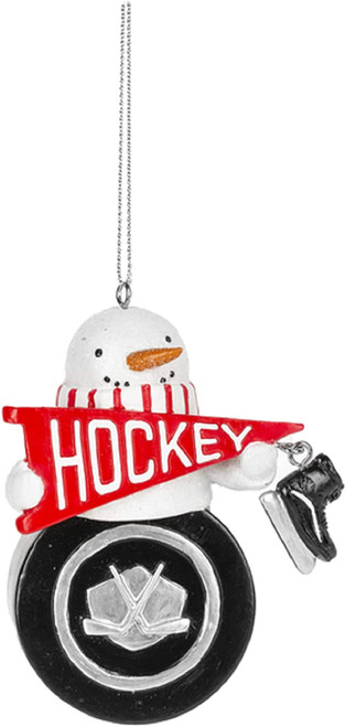 Ganz 3.5 Inch Snowman Hockey Christmas Ornament