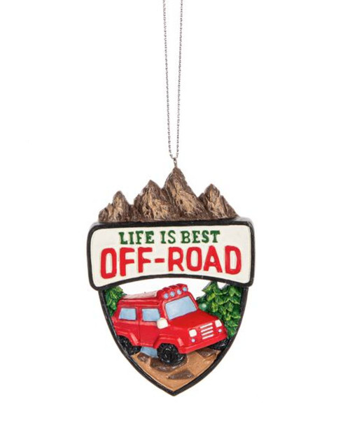 Life Is Best Off Road With 4x4 Christmas Ornament