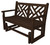 POLYWOOD® Chippendale Glider Bench 4ft Traditional Colors