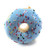 Blueberry Foam Donut Christmas Tree Ornament