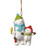 Snowman and Snow Kid Fishing Ornament