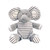 Blue 10in Plush Elephant w Removable Jumper by Applesauce