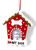 I Love My Dog House Picture Frame w Bone Christmas Tree Ornament Kurt Adler