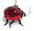 NOBLE GEMS GLASS LADYBUG ORNAMENT Kurt Adler 3"