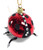 NOBLE GEMS GLASS LADYBUG ORNAMENT Kurt Adler 3"