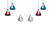 HERSHEY'S Plastic Mini Kisses Ornament Set of 6