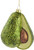 Kurt Adler Glass Avocado Ornament