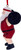 Weightlifter Santa Resin Ornament 4.13-Inch Tall