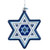 Noble Gems Kurt Adler Star of David Hanukkah Ornament, 3.25-Inch