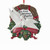 Doves Our First Christmas Together On Wreath Ornament