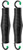 SwingMate Black Porch Swing Springs For Hammock Chairs or Porch Swings