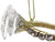 Kurt Adler 3 Inch Diamond Ring Christmas Ornament