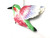 3 Inch Ganz Pink Purple Green Hummingbird Christmas Ornament