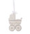 4 Inch Baby's 1st Christmas Baby Carriage With Rhinestones Christmas Ornament By Ganz