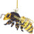 Kurt Adler 3.75 Inch Noble Gems Honey Bee Christmas Tree Ornament