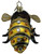 Kurt Adler 3.75 Inch Noble Gems Honey Bee Christmas Tree Ornament