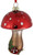 2 Pc Fly Agaric Red Mushroom Set Christmas Ornaments by Kurt Adler