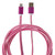 Pink & White Plaid 10 Foot Lightning Cable Charging Cord