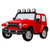 Red 4x4 Off Road Wrangler Christmas Ornament