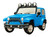 Blue 4x4 Off Road Wrangler Christmas Ornament