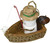 3.75 Inch Smores Boat Fishing Christmas Ornament