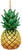Noble Gems Pineapple Glass Christmas Ornament