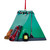 Kurt Adler 2.25 Inch Camping Tent Christmas Ornament