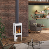 Jotul GF 160 Gas Stove in Linen White Enamel