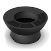 Outdoor Cast Iron Firepit / Grill w/Short Base (METEOR FIRE PIT)