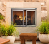 Vesper 42" Outdoor Gas Fireplace w Optional Doors