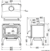 Osburn 1700 Wood Burning Stove with Cast  Legs